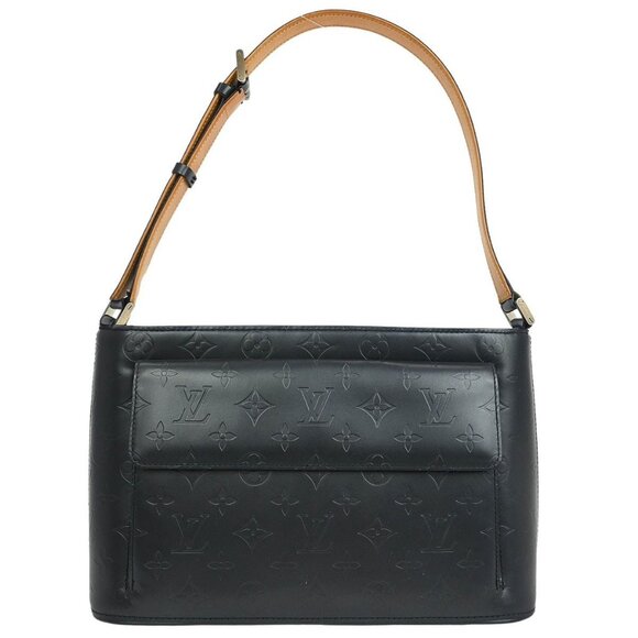 Louis Vuitton Blue Monogram Mat Alston Shoulder Bag M55125 CA0032 XX07580 - Picture 1 of 11